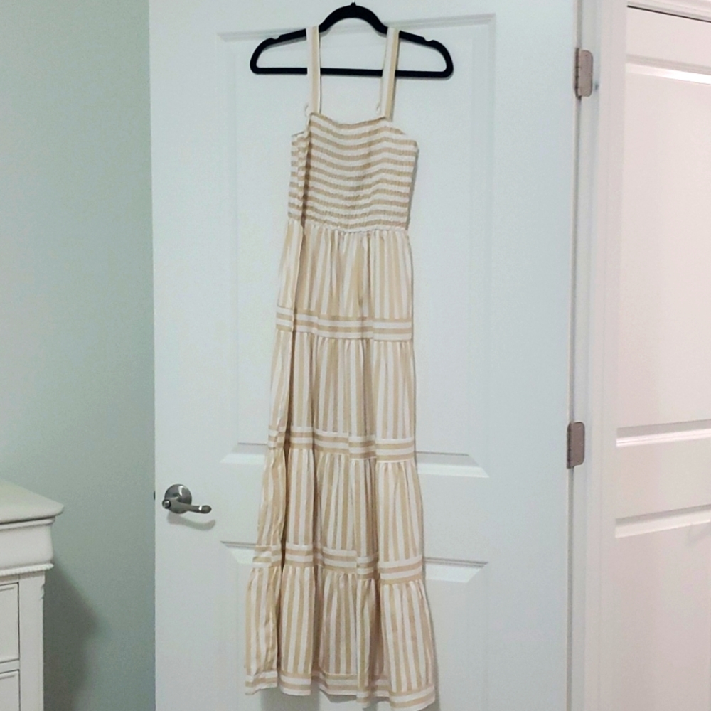 Size small striped maxi dress/jumper